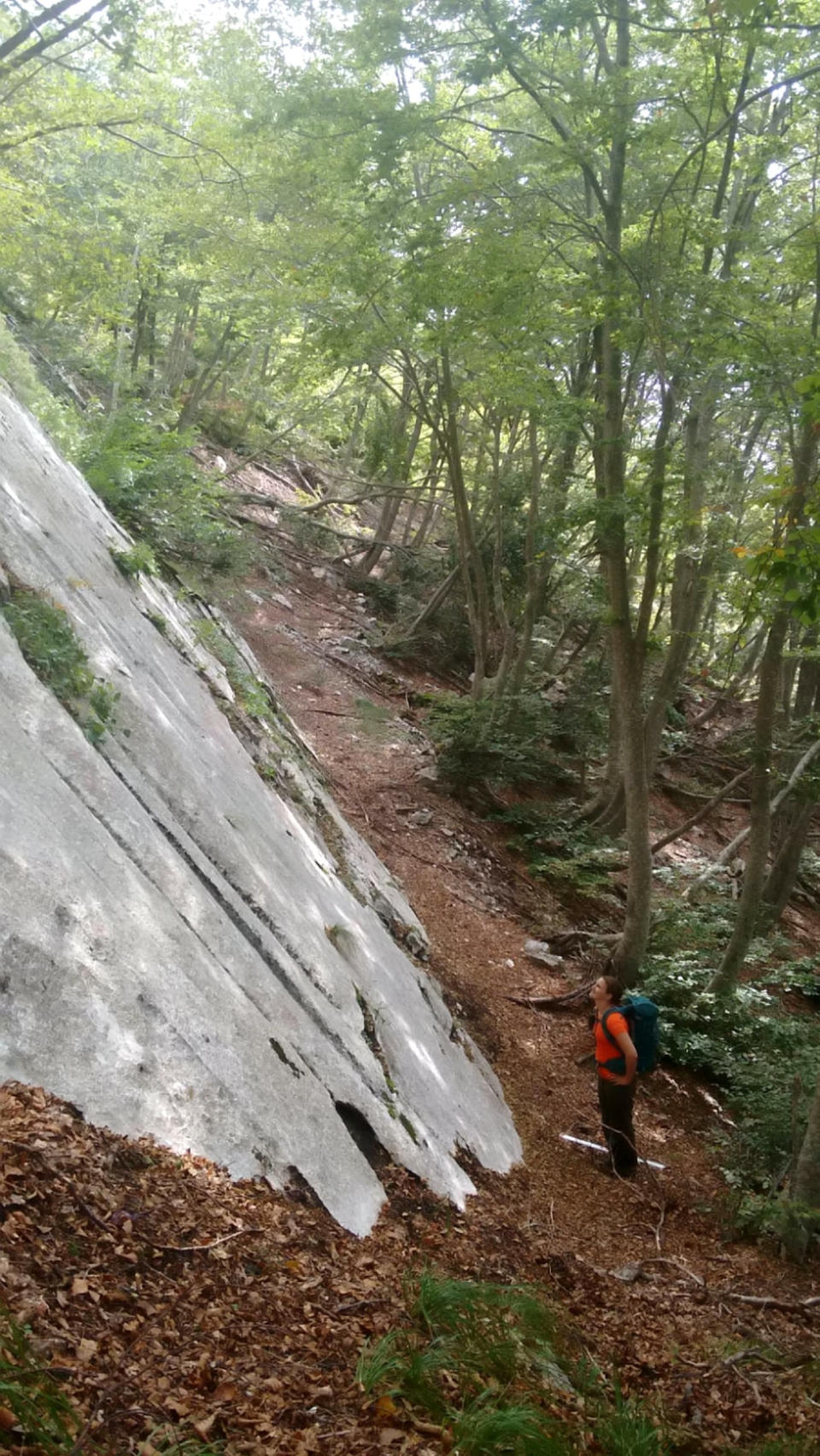 The researchers looked at fault lines including this one in the Maiella National Park in southern Abruzzo, which last moved in 1706. (Picture: SWNS) 