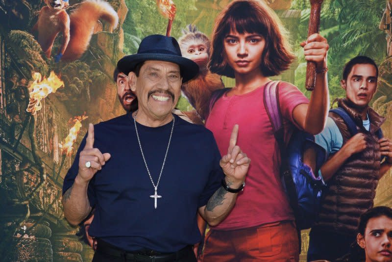 Danny Trejo attends the premiere of "Dora and the Lost City of Gold" at Tegal Cinemas L.A. Live in Los Angeles on July 28, 2019. The actor turns 80 on May 16. File Photo by Jim Ruymen/UPI