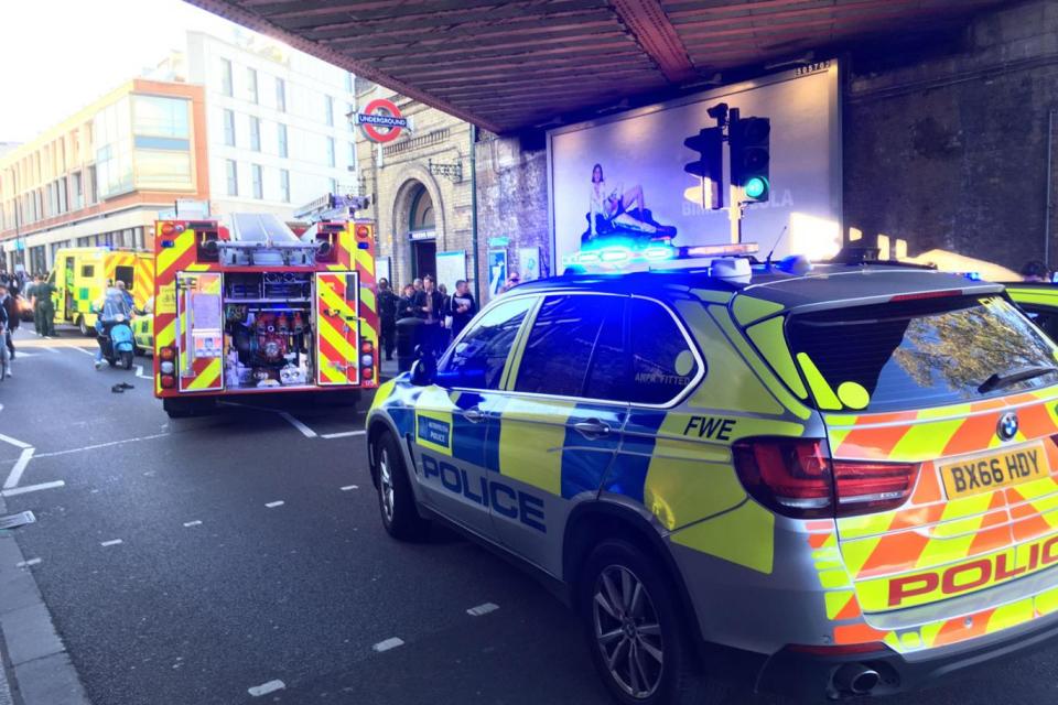 50 fire engines and armed police flooded to the station. (Richard Aylmer-Hall/PA)