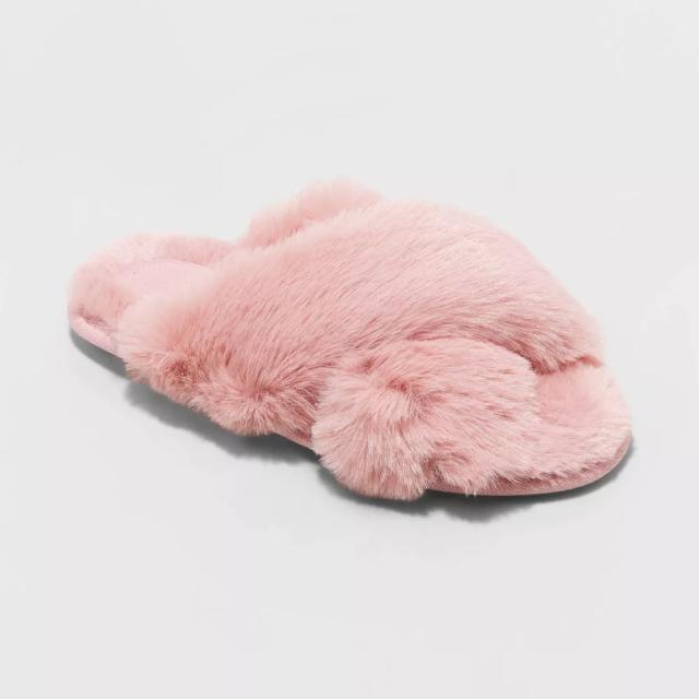 CLF Fluff'd Up Slippers in Pink