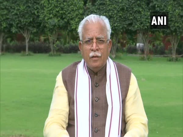 Haryana Chief Minister Manohar Lal Khattar (File Photo/ANI)