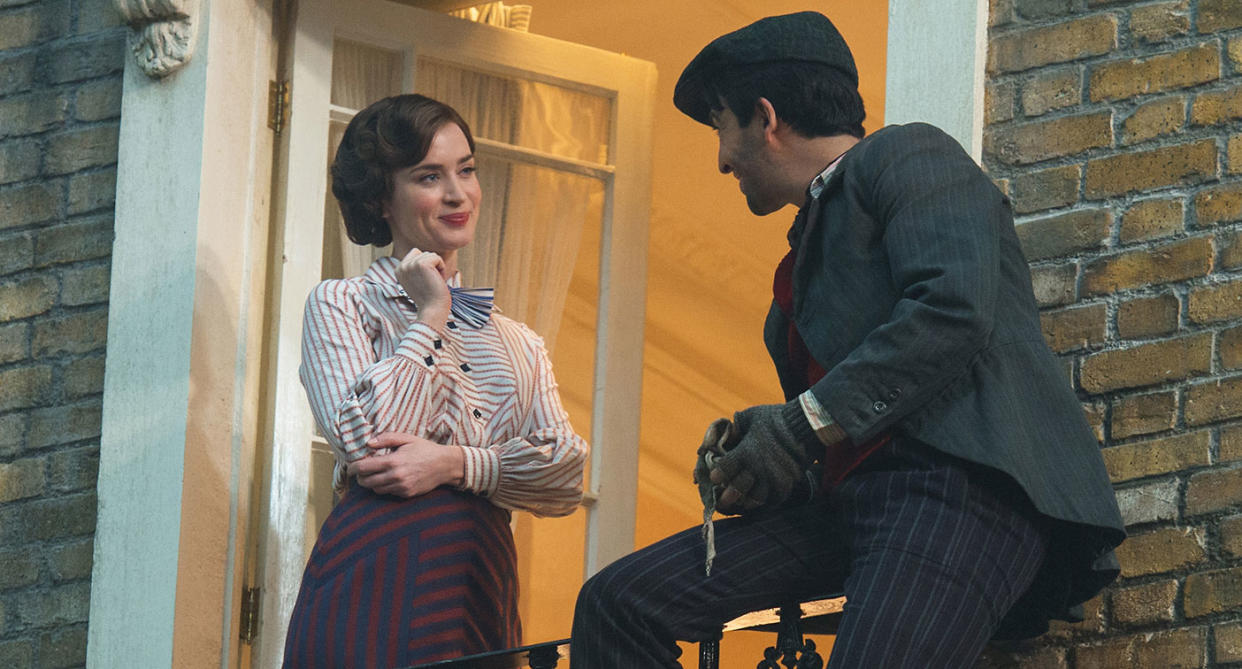 Emily Blunt and Lin-Manuel Miranda in this new look at <i>Mary Poppins Returns</i> (Disney)