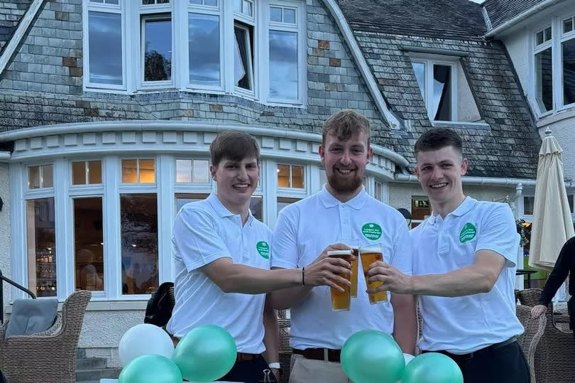 Declan Gray, Callum Dow and Fraser Matthews of Blairgowrie Golf Club