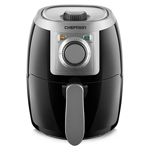 CHEFMAN Small, Compact Air Fryer Healthy Cooking, 2 Qt, Nonstick, User Friendly and Adjustable…