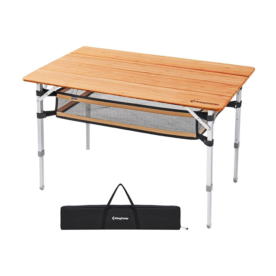 KingCamp Lightweight Bamboo Camping Table