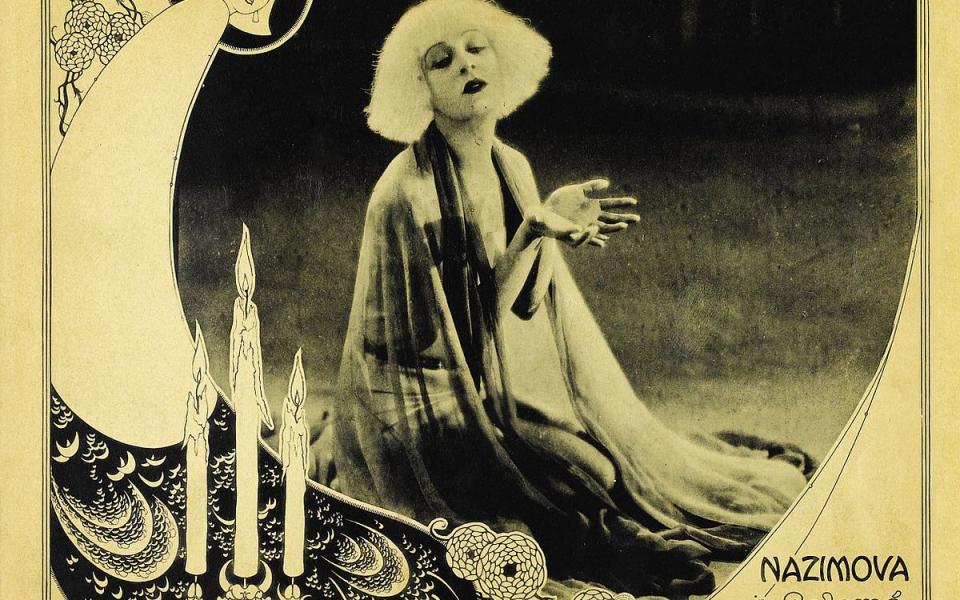 Alla Nazimova, who starred in a production of Salome designed by Rambova