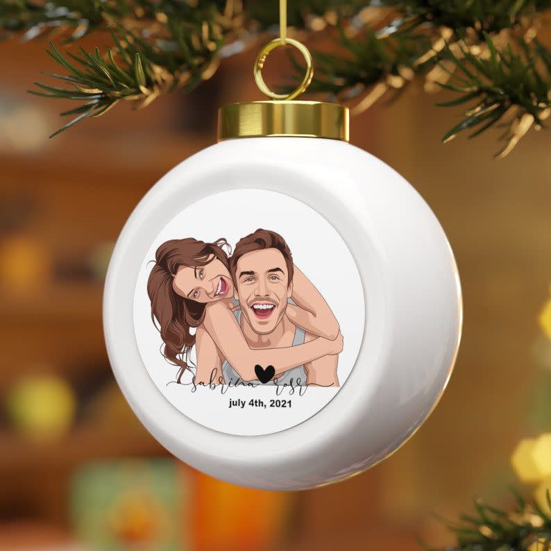 Christmas Ball Ornament Portrait