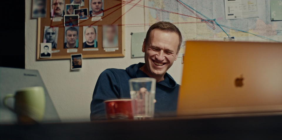 Alexei Navalny seen in the 2022 documentary "Navalny."