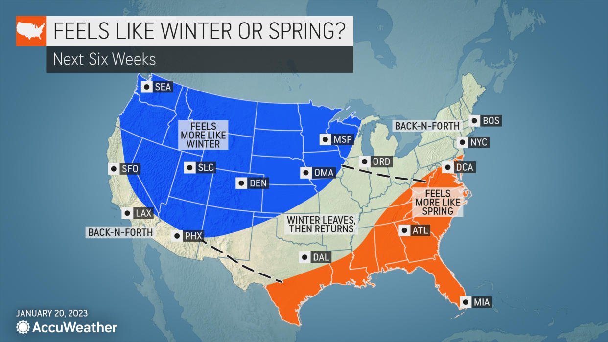 Ready for spring? AccuWeather has a sneak peek of the longrange forecast