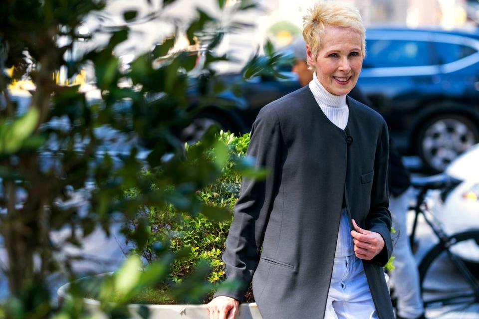 E Jean Carroll’s contemporaneous statements to friends could prove crucial, attorney Jamie White believes (Associated Press)