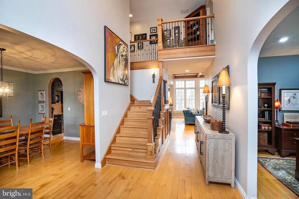 A look inside the main foyer of the home at 192 Blackberry Hill in Port Matilda. Photo shared with permission from the home’s listing agent, Jason Krout of Keystone Real Estate Group, LP.