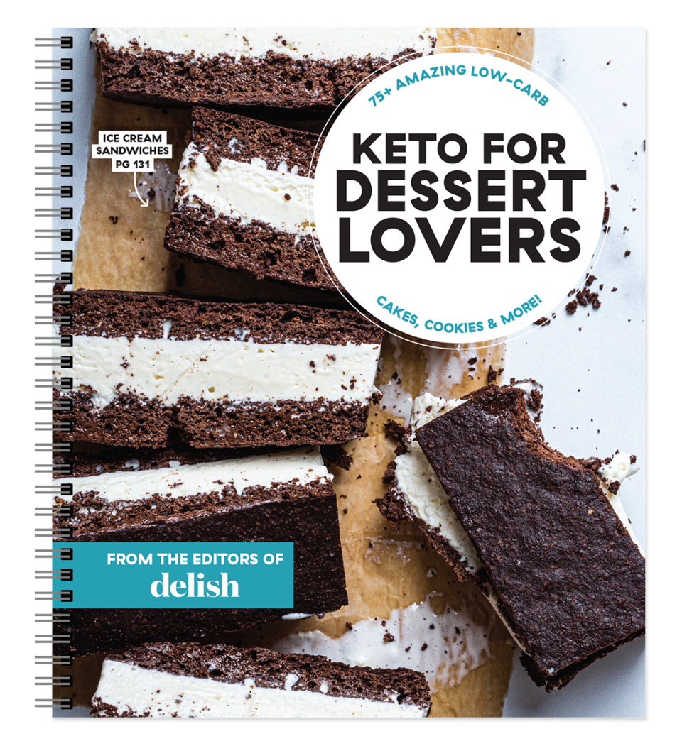 <p>delish.com</p><p><strong>$24.95</strong></p><p><a href="https://store.delish.com/delish-keto-for-dessert-lovers.html" rel="nofollow noopener" target="_blank" data-ylk="slk:Shop Now;elm:context_link;itc:0;sec:content-canvas" class="link ">Shop Now</a></p><p>Whether you’re full-on keto or just keto-curious, this fully photographed, 160-page spiral-bound cookbook targets everyone’s favorite part of the meal: dessert.</p>