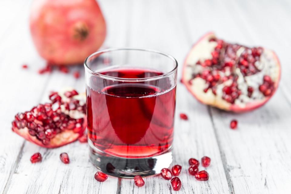 10) 100 Percent Pomegranate juice