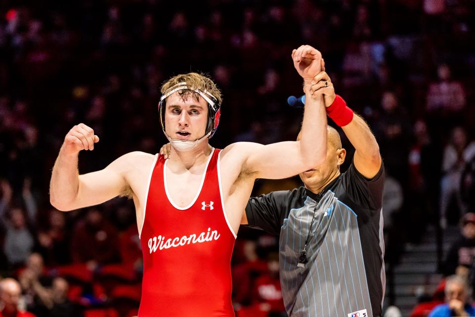 Shane Liegel made the jump to Wisconsin and the Big Ten after wrestling four years at Division III Loras College in Iowa.