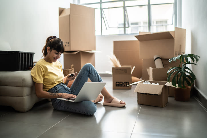 A tenant moving in after signing a lease with a long-distance landlord.