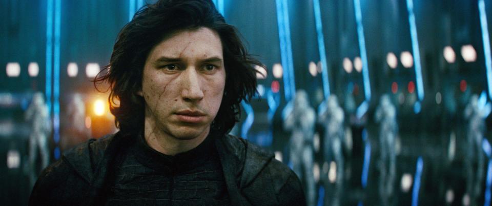 STAR WARS: THE RISE OF SKYWALKER, (aka STAR WARS: EPISODE IX  THE RISE OF SKYWALKER), Adam Driver as Kylo Ren, 2019. © Walt Disney Studios Motion Pictures / © Lucasfilm / courtesy Everett Collection