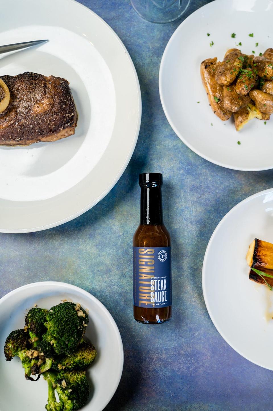 Asheville Proper restaurant has released a retail line of its signature steak sauce with recommended uses for various types of meat and vegetables.