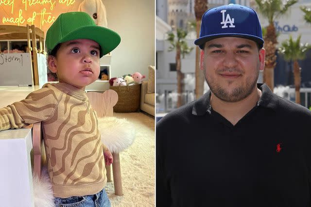 <p>Khloe Kardashian/Instagram; Gabe Ginsberg/Getty</p> Rob Kardashian (right), Tatum Thompson (left)