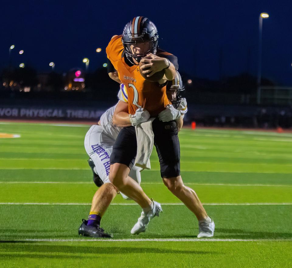 Hutto quarterback Will Hammond will play next year at Texas Tech. He passed for 719 yards during a game against Liberty Hill this season, which ranks third all-time in Texas football history.