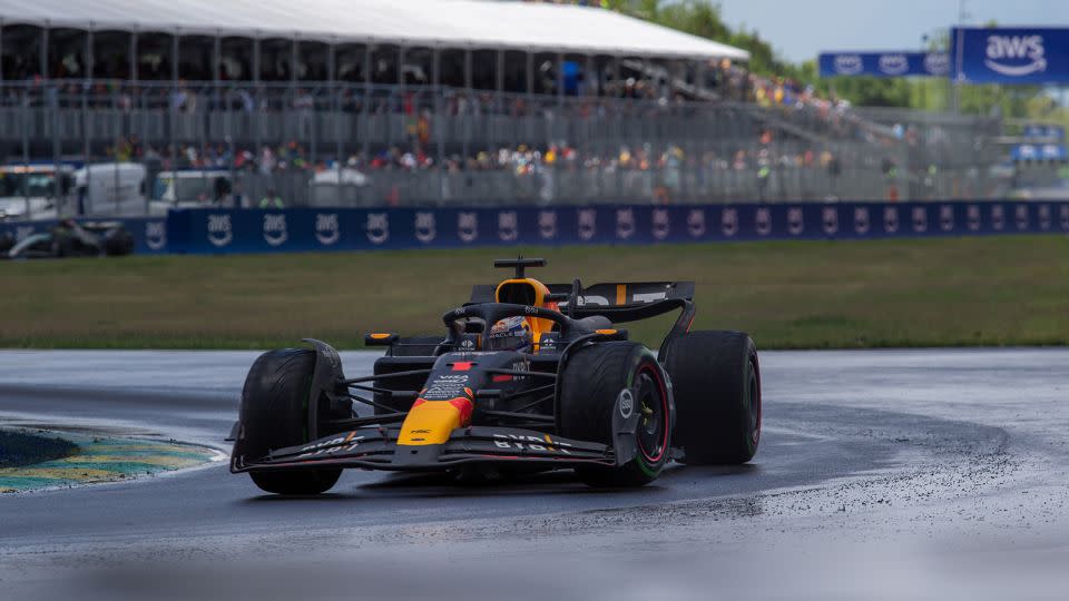 The race saw a wide range of weathers, causing chaos on the track at times. - Alessio Morgese/NurPhoto/Getty Images