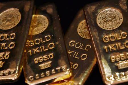 Gold prices hovered near a 17-month low