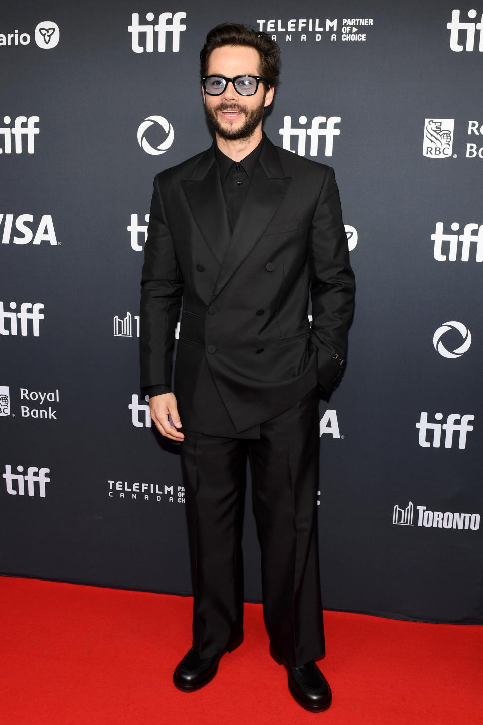 Dylan O'Brien at the premiere of Saturday Night during the 2024 Toronto International Film Festival at Royal Alexandra Theatre on Sept. 10. (Photo by Sonia Recchia/Getty Images)