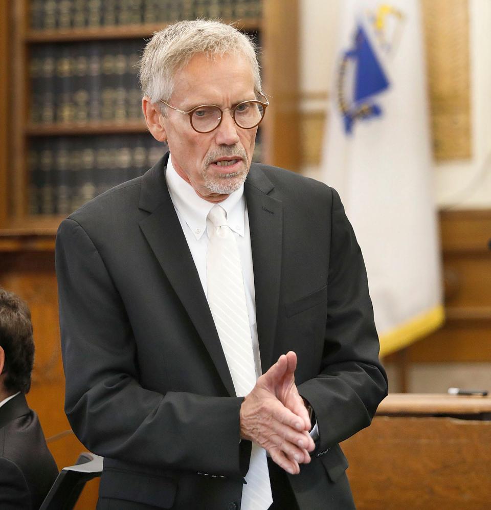 Larry Tipton delivers his closing argument in the double-murder trial of Emanuel Lopes on Wednesday, June 28, 2023.