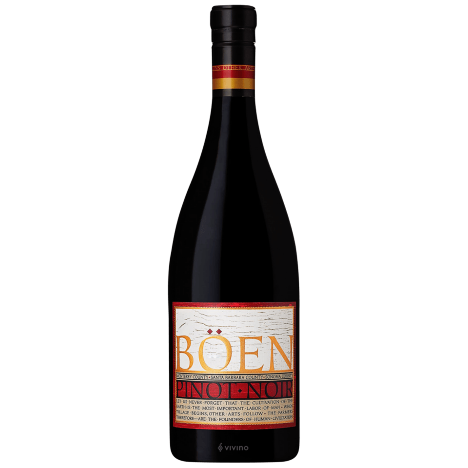 <p><a href="https://www.vivino.com/US/en/boen-us-pinot-noir/w/7557546" rel="nofollow noopener" target="_blank" data-ylk="slk:Shop Now;elm:context_link;itc:0;sec:content-canvas" class="link ">Shop Now</a></p><p>Böen Pinot Noir</p><p>$16.94</p><p>vivino.com</p><span class="copyright">vivino</span>