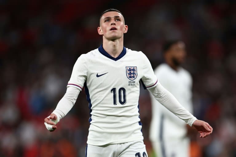 <a class="link " href="https://sports.yahoo.com/soccer/players/937742/" data-i13n="sec:content-canvas;subsec:anchor_text;elm:context_link" data-ylk="slk:Phil Foden;sec:content-canvas;subsec:anchor_text;elm:context_link;itc:0">Phil Foden</a> has struggled to recreate his <a class="link " href="https://sports.yahoo.com/soccer/teams/man-city/" data-i13n="sec:content-canvas;subsec:anchor_text;elm:context_link" data-ylk="slk:Manchester City;sec:content-canvas;subsec:anchor_text;elm:context_link;itc:0">Manchester City</a> form for <a class="link " href="https://sports.yahoo.com/soccer/teams/england/" data-i13n="sec:content-canvas;subsec:anchor_text;elm:context_link" data-ylk="slk:England;sec:content-canvas;subsec:anchor_text;elm:context_link;itc:0">England</a> (HENRY NICHOLLS)