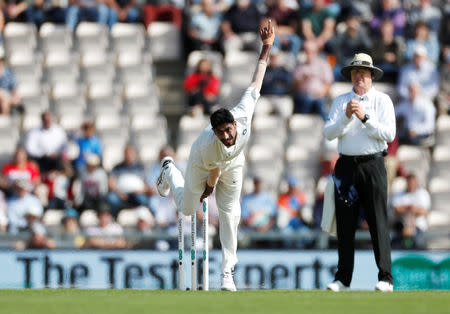 Cricket - England v India - Fourth Test - Ageas Bowl, West End, Britain - August 30, 2018 India's Jasprit Bumrah in action Action Images via Reuters/Paul Childs