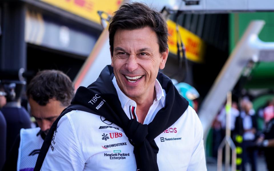 ZANDVOORT, NETHERLANDS - SEPTEMBER 3: Mercedes GP Executive Director Toto Wolff during the Final Practice ahead of the Formula 1 Dutch Grand Prix at Cicuit Zandvoort on September 3, 2022 in Zandvoort, Netherlands - BSR Agency/Getty Images