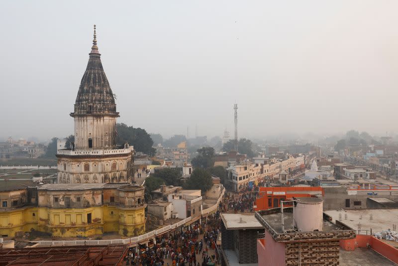 FILE PHOTO: A view of the city, in Ayodhya