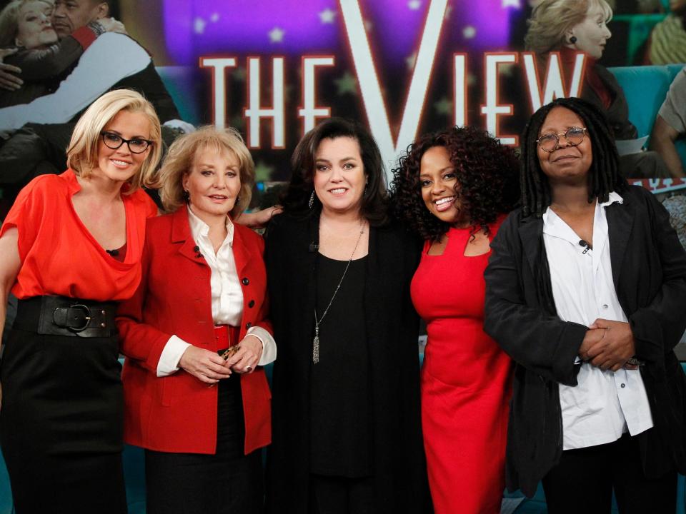 "The View" season 17 (from left) JENNY MCCARTHY, BARBARA WALTERS, ROSIE O'DONNELL, SHERRI SHEPHERD, WHOOPI GOLDBERG