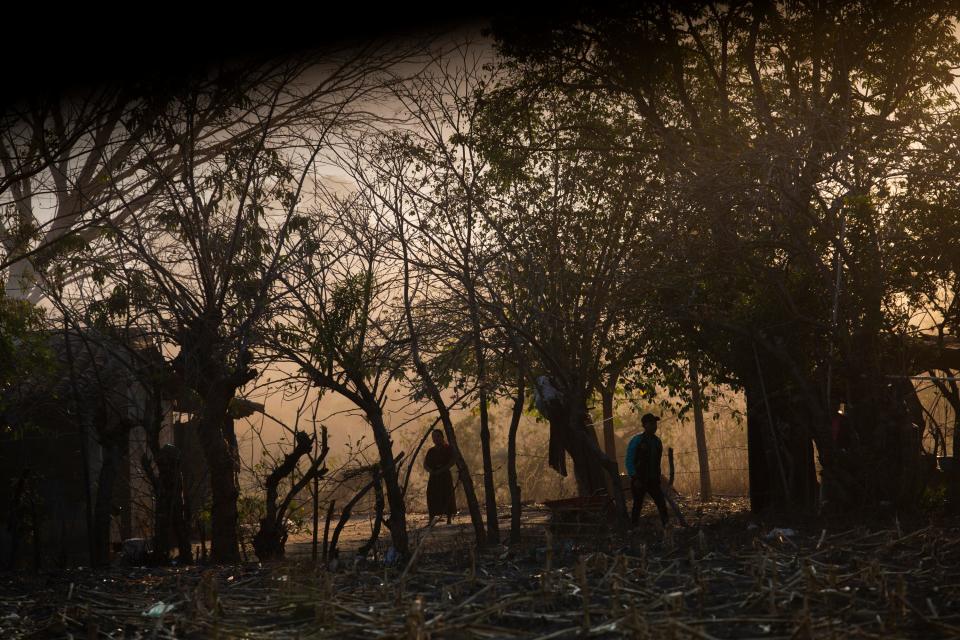 The sun rises in early March 2020 over the Mayan village where Francisco Sical lives with his family in Baja Verapaz, Guatemala.