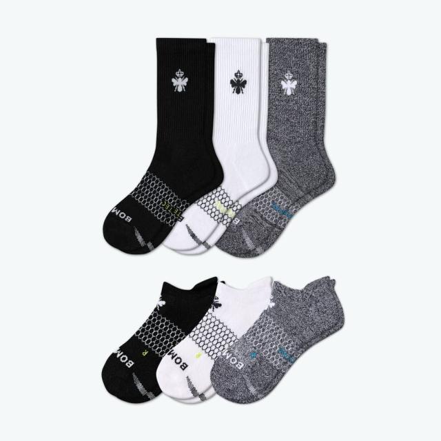 Riley Tab Back Grip Sock - Blue/Black - Great Soles