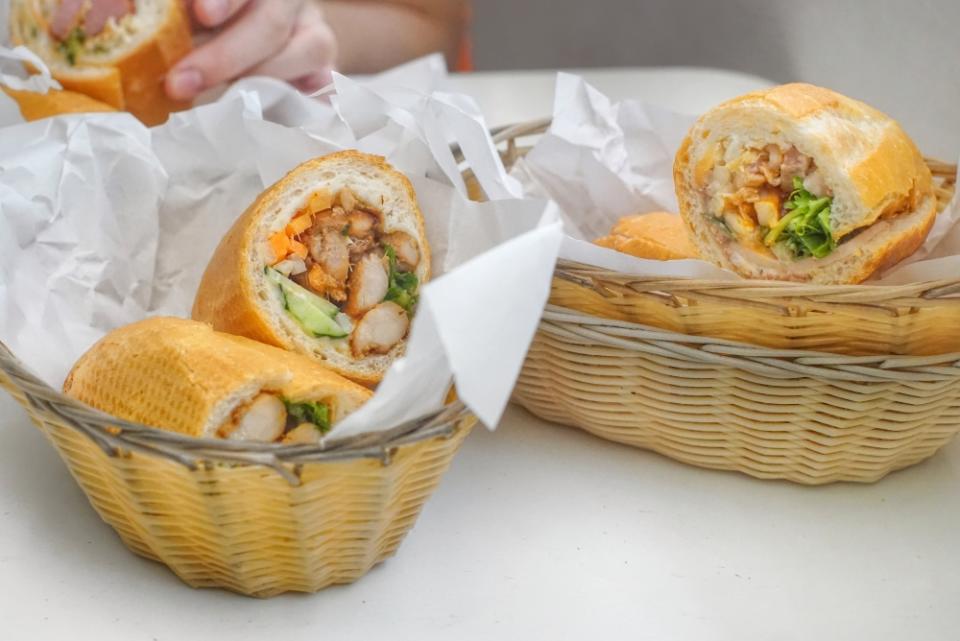 baskets of banh mi