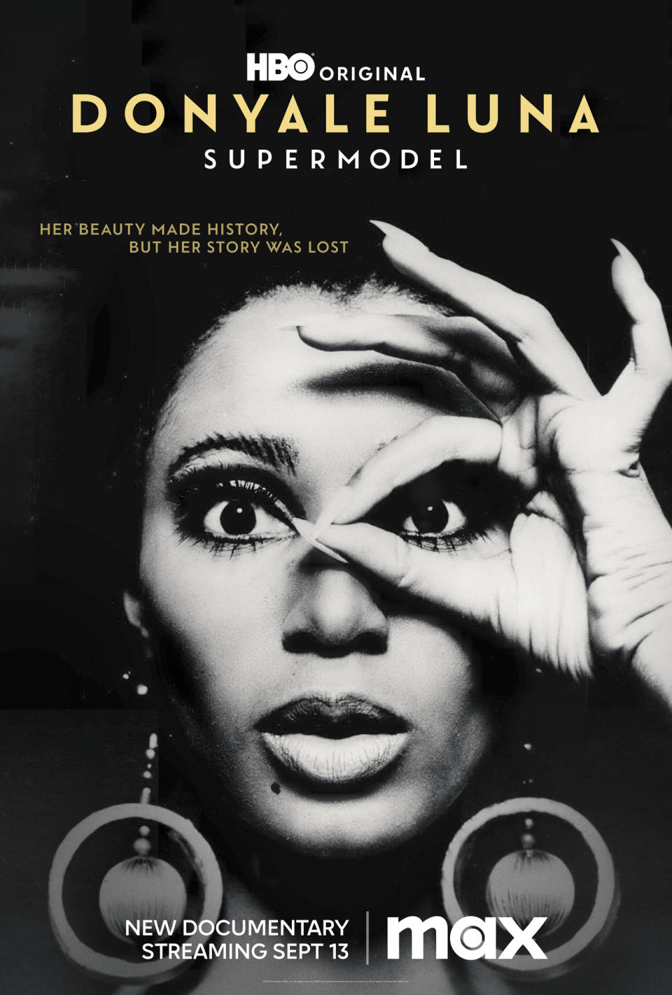 This image released by Max shows promotional art for the documentary "Donyale Luna: Supermodel." The film offers insight into how the first Black model to grace the covers of Harper's Bazaar and Vogue went largely unknown for years (Max via AP)
