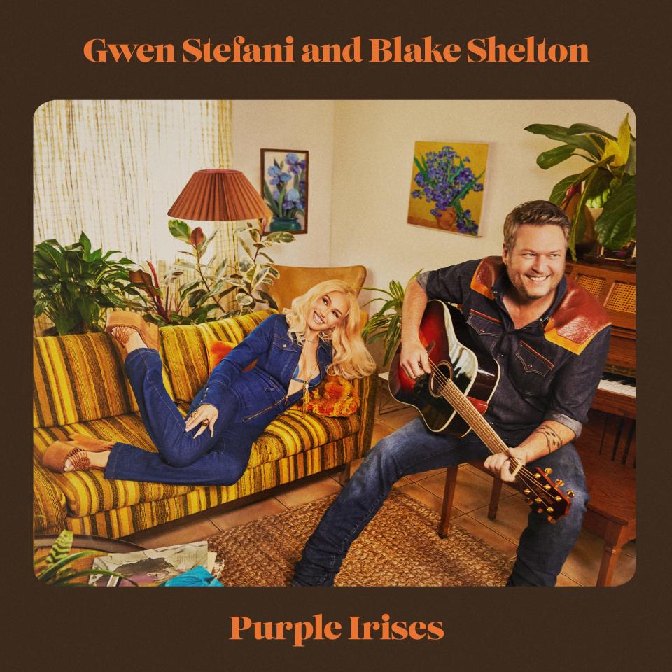 Pop favorite Gwen Stefani's latest single, "Purple Irises," again pairs her with her country superstar husband, Blake Shelton