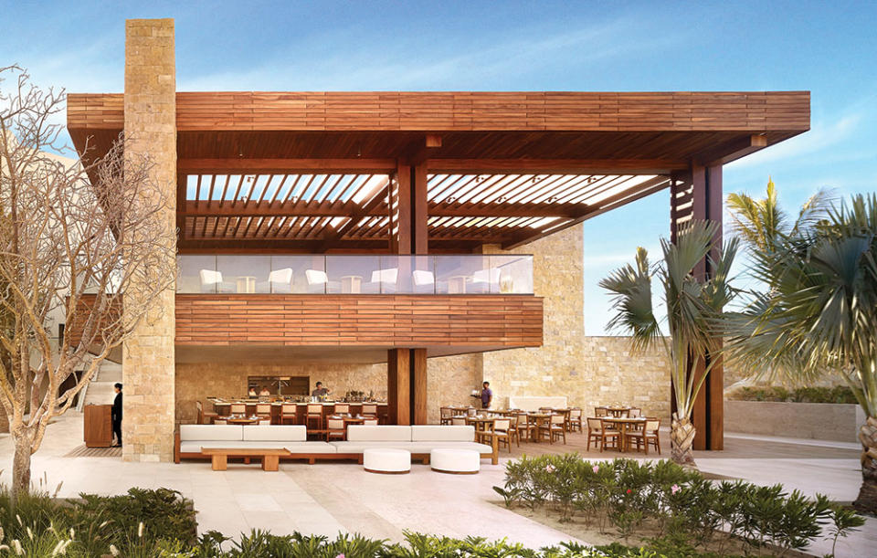 Dining spots at Nobu Hotel Los Cabos.