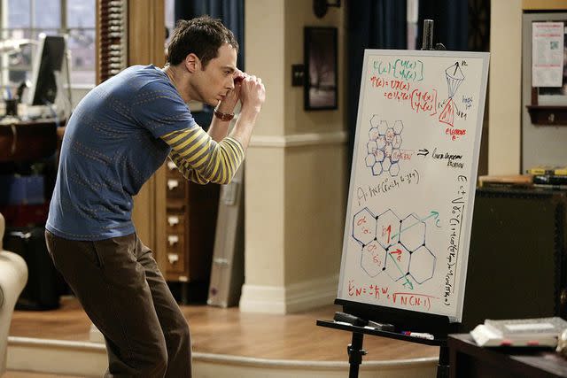 <p>Sonja Flemming/CBS via Getty</p> Sheldon (Jim Parsons) in 'The Big Bang Theory' episode 'The Einstein Approximation.'