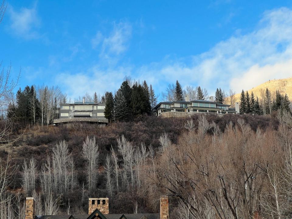 Homes on Red Mountain, nicknamed Billionaire Mountain, in Aspen, Colorado.