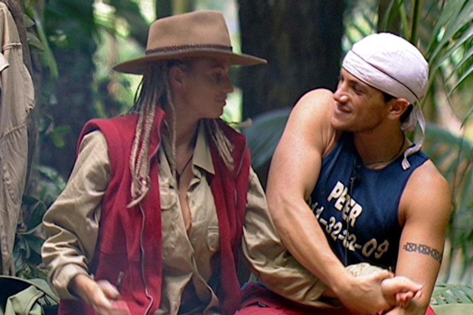 Throwback: Katie Price and Peter Andre on I'm A Celebrity 2004 (ITV/REX/Shutterstock)