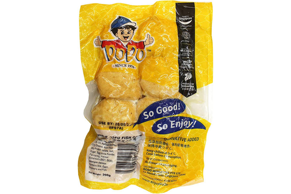 DODO VP Premium Cheese Tofu Fish Cake, 8 Count - Chilled, 200 g. (Photo: Amazon SG)