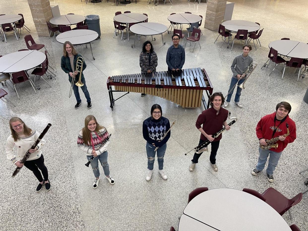 Nine Canyon High School Band students were selected to perform in the Texas All-State Band at this year's clinic and convention. Canyon ISD had 34 students combined across all three high schools in band and choir compete this year.
