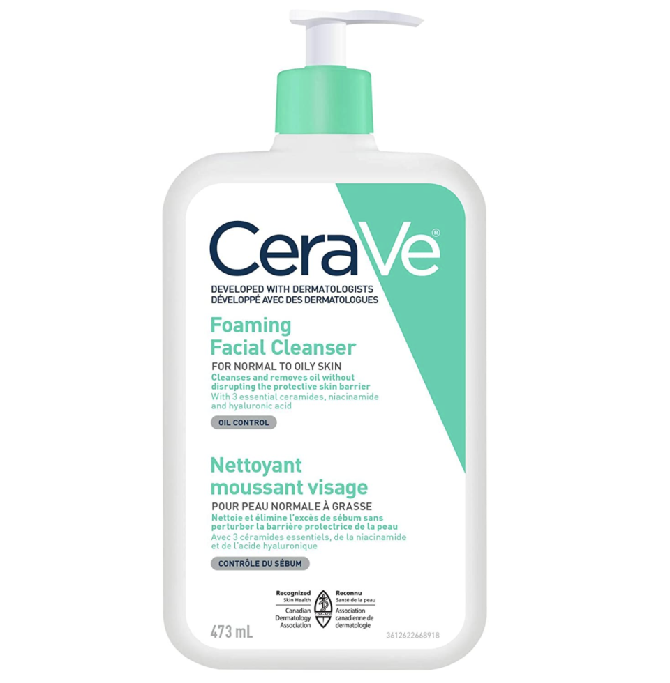 CeraVe Foaming Facial Cleanser. Image via Amazon.