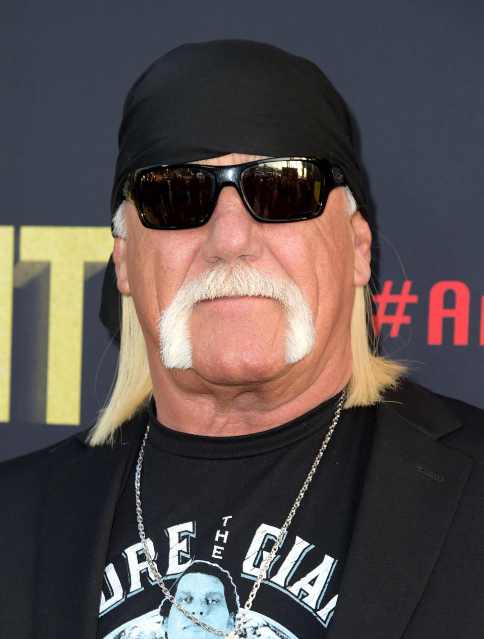 Hulk Hogan attends the "Andre The Giant" premiere on March 29, 2018