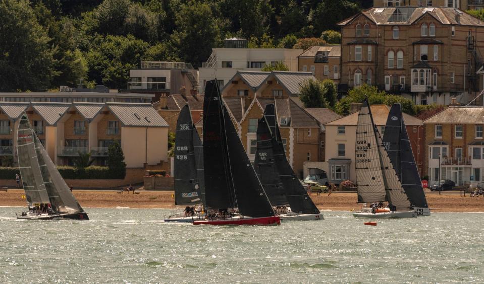 Lifestyle choice: Ian and Anne Dickens are keen sailors, which prompted them to move to the Isle of Wight