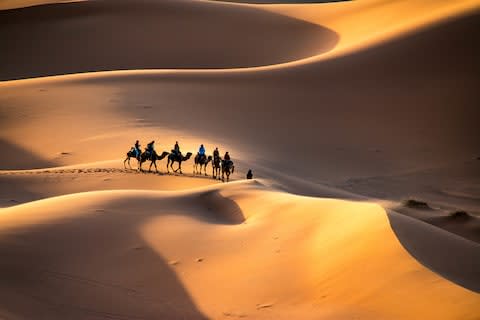 The Moroccan desert - Credit: Getty