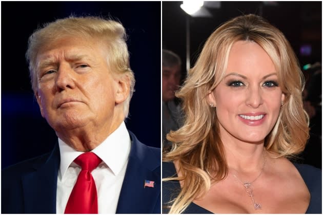 Trump-Stormy-Daniels - Credit: Brandon Bell/Getty Images; Ethan Miller/Getty Images