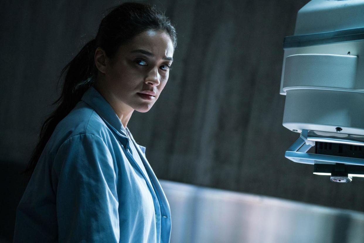 Dark hole: Shay Mitchell found the role 'challenging but enjoyable': Broken Road Productions/ Sony